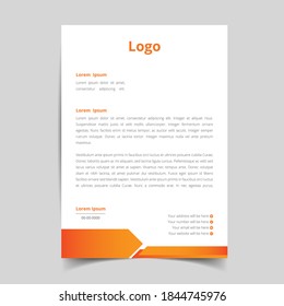 minimalist  letterhead template design, abstract creative pattern with corporate stationery. full vector eps10