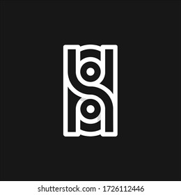 Minimalist Lettermark concept for logos with the initial letter N.