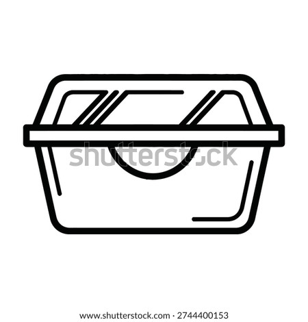 Minimalist lidded container design with secure clasp fastening