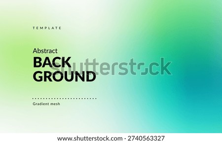Minimalist Light Abstract Vibrant Gradient Background: Smooth Transition from Lime to Soft Green, Turquoise and Teal on a White Base. Modern Backdrop Template for Branding, Web Design, Packaging, Covers, Ad Banners, Presentations, Posters, Digital Art, Graphics and Creative Use. Vector image.