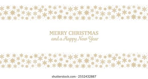 Minimalist light beige warm neutral Christmas greeting card concept, holiday celebration festive background template seamless repeating banner design