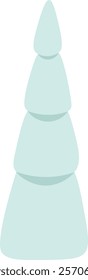 Minimalist light blue christmas tree celebrating christmas eve or new year s eve, with a simple and elegant design perfect for winter holidays