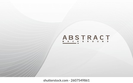 Minimalist Light Gray Abstract Background with Flowing Lines and Subtle Gradients, Suitable for Creative Presentations and Digital Design Projects seeking a Clean and Modern Aesthetic