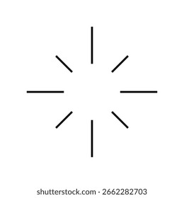 minimalist light rays design element