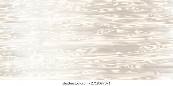 Textura de madera ligera minimalista con un sutil patrón de grano en tonos beige suaves. Fondo de Vector sin costuras inspirado en madera natural para embalaje, marca, papelería y diseño de interiores.