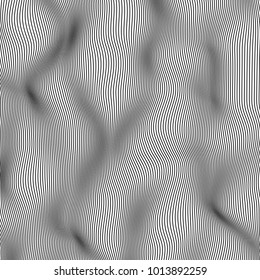 Minimalist line abstract background. Vector illustration. Line flow.