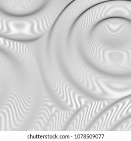 Minimalist line abstract background. Vector illustration. Line flow.