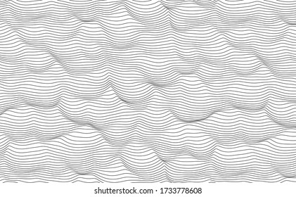 Minimalist line abstract background. Vector illustration. Line flow.