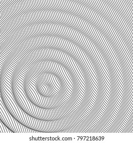 Minimalist line abstract background. Vector illustration. Line flow.