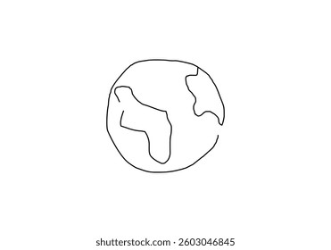  minimalist line abstract illustration symbolizing Earth Day
