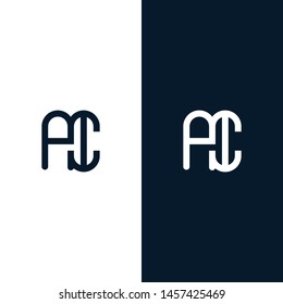 Minimalist line art AI logo. this logo icon made from rectangle round shape in the creative way. It look like A and I. It will be suitable for which company or service name start with A,I.