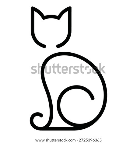  Minimalist Line Art of a Cat