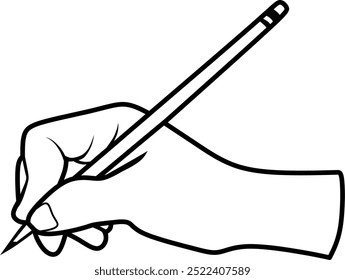 Minimalist Line Art of Hand Writing