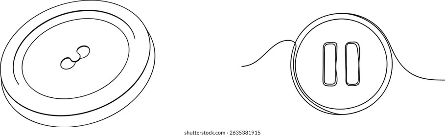 Ilustrações minimalistas de botões e símbolos de pausa em um fundo branco