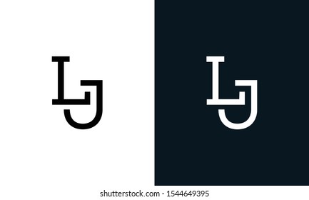 Minimalist line art letter LJ logo.