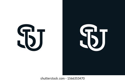 Minimalist line art letter SU logo.