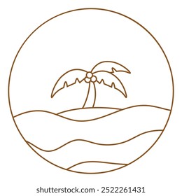 Minimalist Line Art Nature Scenery - 05