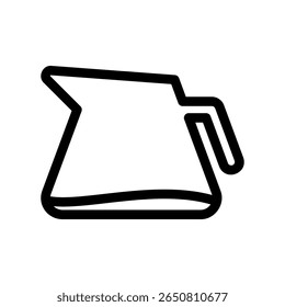 Minimalist Line Art of a Stainless Steel Steaming Pitcher