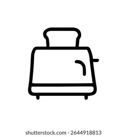 Minimalista Linha Arte Torradeira Cozinha Aparelho ícone simples Design Gráfico