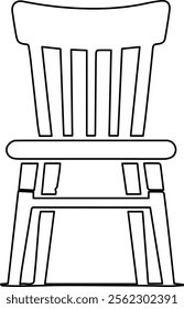 Minimalist Line Art Vector Illustrations of Chairs: Modern Furniture Designs for Interior Concepts and Decor Projects.