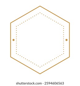 Minimalist Line Badge and Label, Round Logo Frame