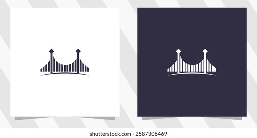 Minimalist Line Bridge Logo Design