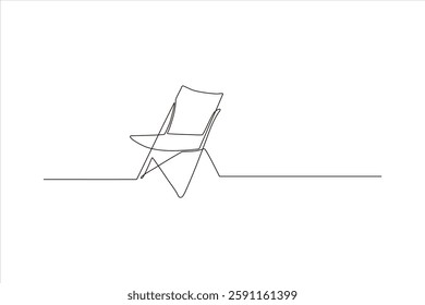 Minimalist line drawing of a chair on a plain background, symbolizing simplicity