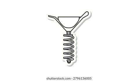 A minimalist line drawing