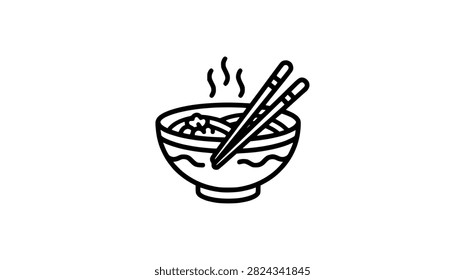 A minimalist line drawing
