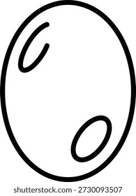 A minimalist line drawing of a face with two eyes, no mouth or nose, in a circular head shape.