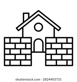 A minimalist line drawing
