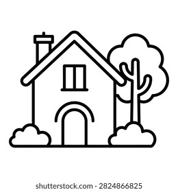 A minimalist line drawing