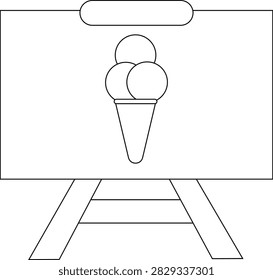A minimalist line drawing