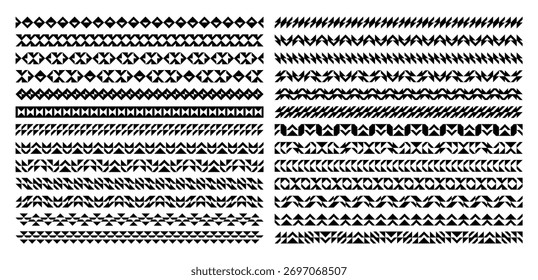 Conjunto de diseño de divisor abstracto plano de línea minimalista