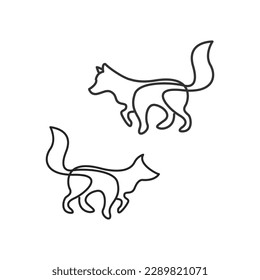 logotipo de vector de línea minimalista