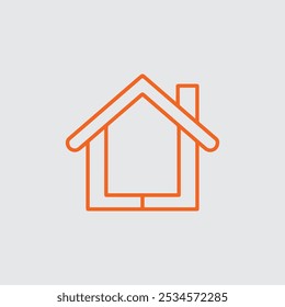 minimalist line home icon logo art
