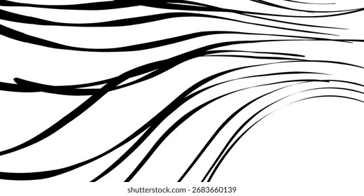 Patrón lineal minimalista en superficie blanca, perfecto para carteles, plantillas web creativas, cubiertas gráficas y fondos decorativos.