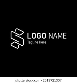 Minimalist Lined Letter S Logo Design