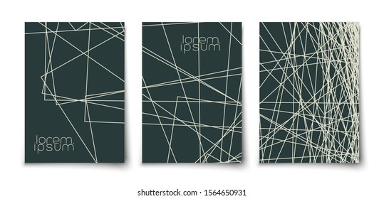 Minimalist lines pattern geometric abstract background. Dark backdrop with white stripes