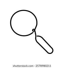 Minimalist line-style search vector. Outline-style search icon vector