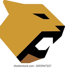 Minimalist lion head icon suitable for branding, business, and marketing applications, emphasizing strength and leadership qualities.