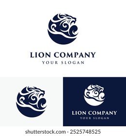 Minimalist Lion Logo for Elegant Business Branding