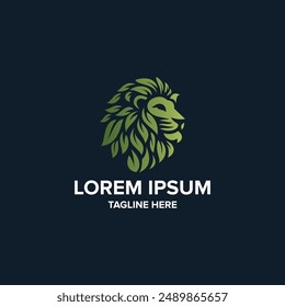 A minimalist lion logo in monochrome, representing strength and power.