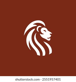 logotipo de leão minimalista para venda.