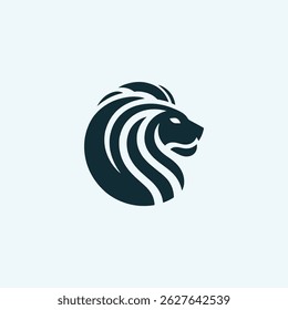 Logotipo minimalista do leão à venda.