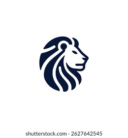 Minimalist lion logo for sale.