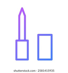 Minimalist Lip Gloss Icon with Gradient Style
