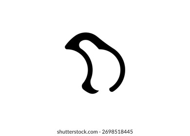 Minimalist Lipform Emblem – Abstract Communication Symbol for Branding, UI, and Artistic Identity