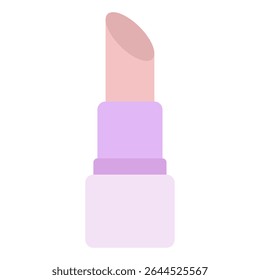 Ícone de batom minimalista adequado para cosméticos, beleza e materiais de marca e marca de moda.