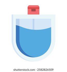 Minimalist liquid soap bottle icon representing cleanliness, skincare, and hygiene. Perfect for personal care branding and sustainable packaging.